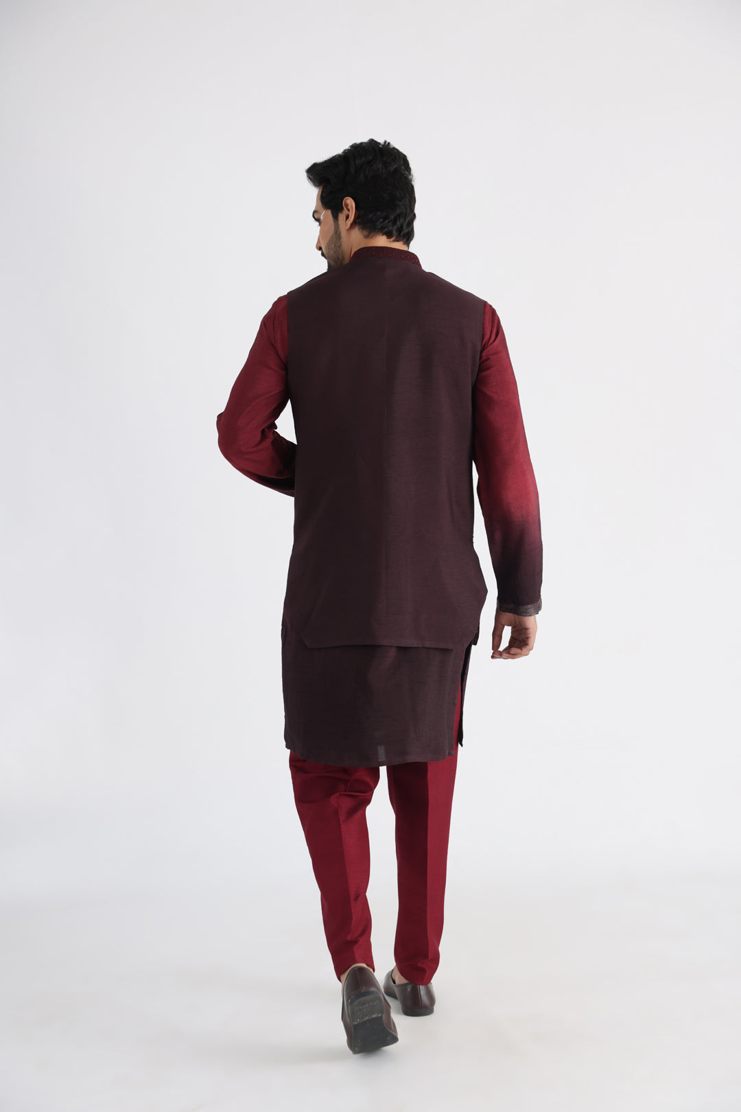 Qahwa nehru and kurta set