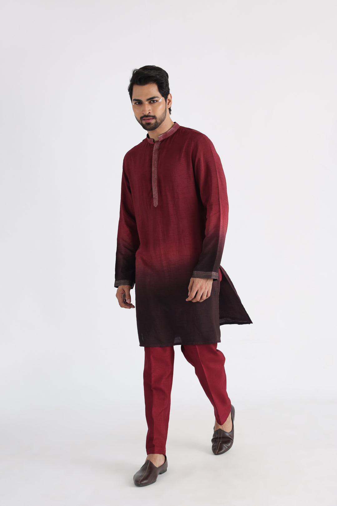 Qahwa nehru and kurta set