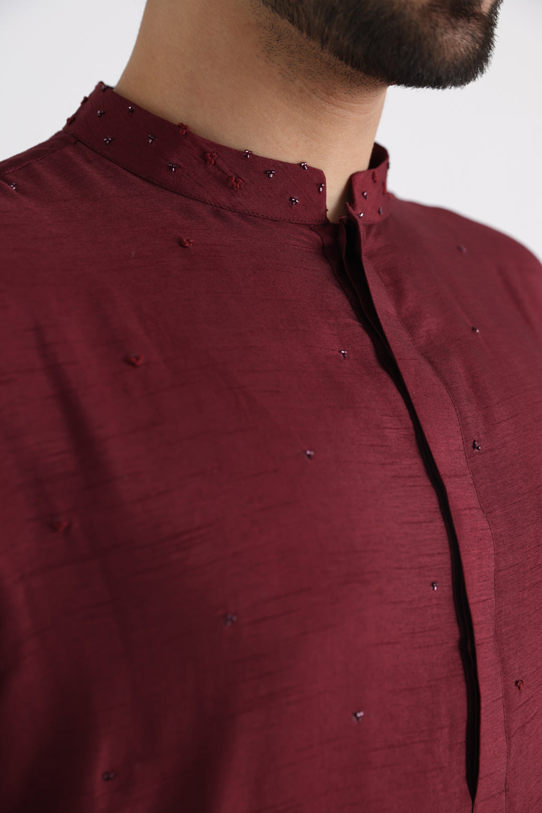Darek maroon nehru and kurta set