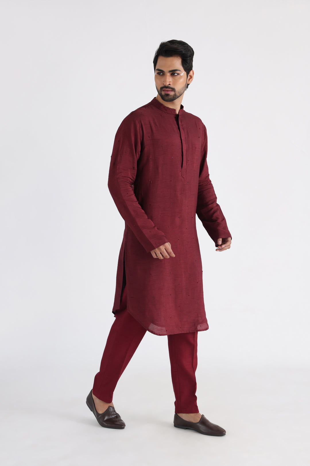Darek maroon kurta set