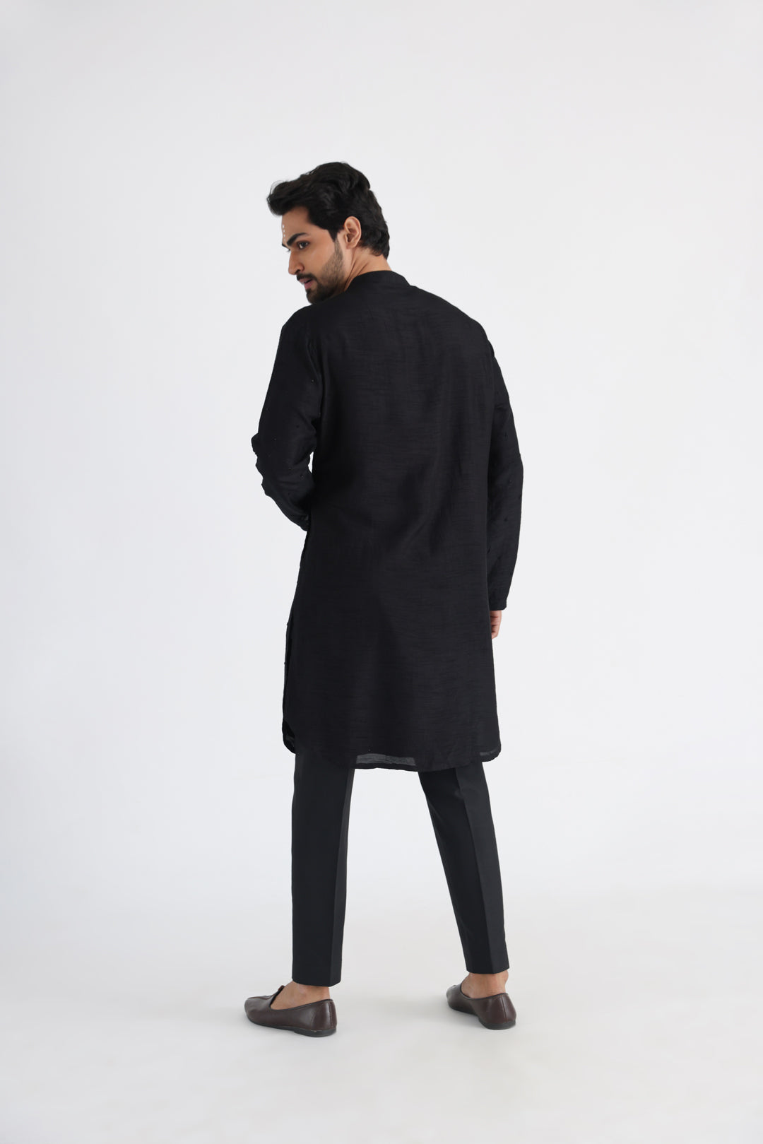 Adeem black kurta set