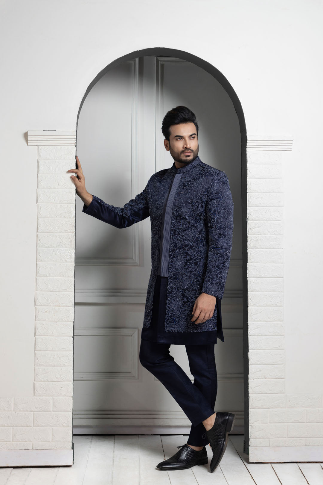 Majestic Midnight Hues Bandhgala