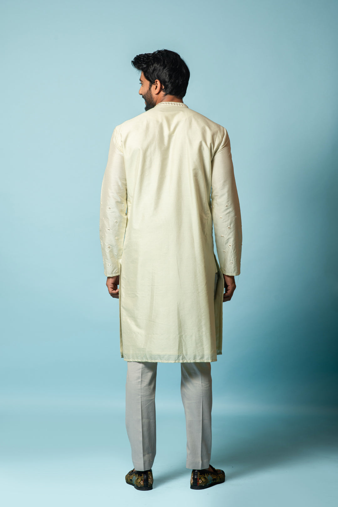 Ivory mirror kurta