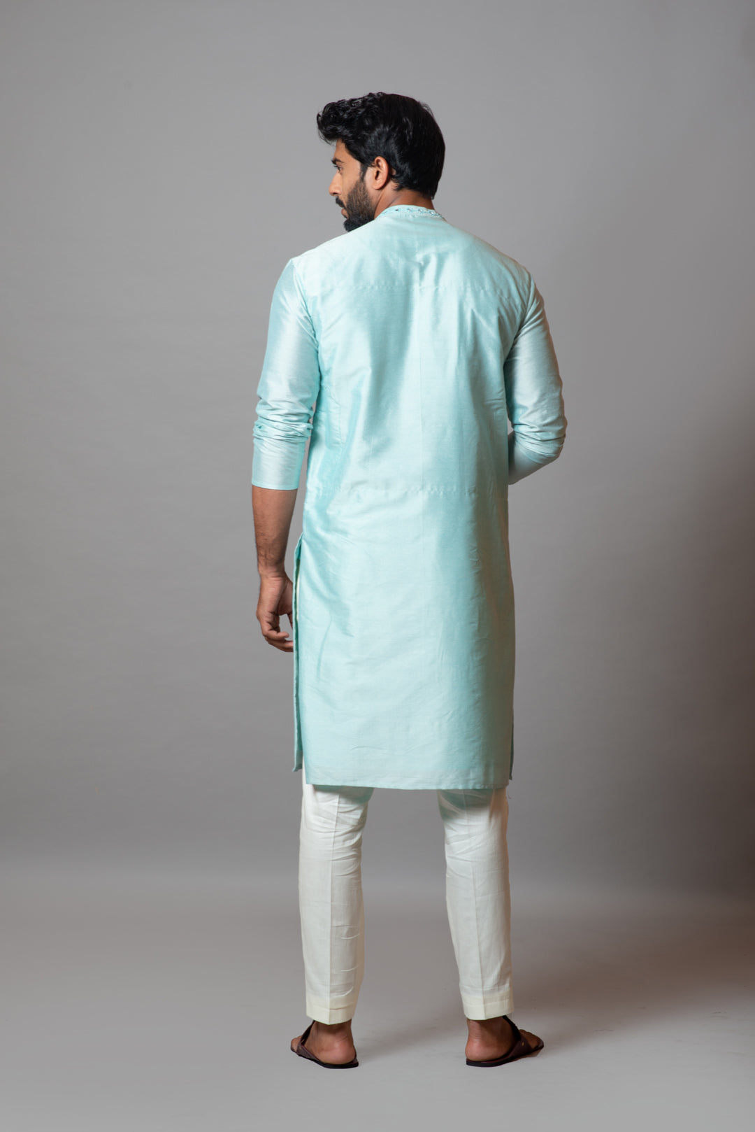 Powder blue kurta set