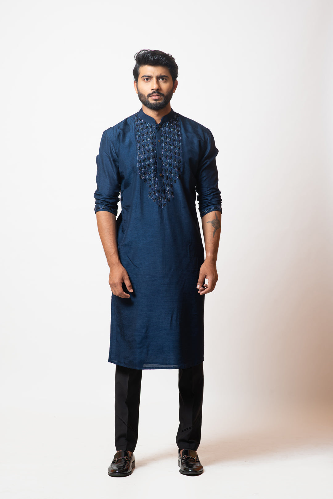 Navy blue kurta set