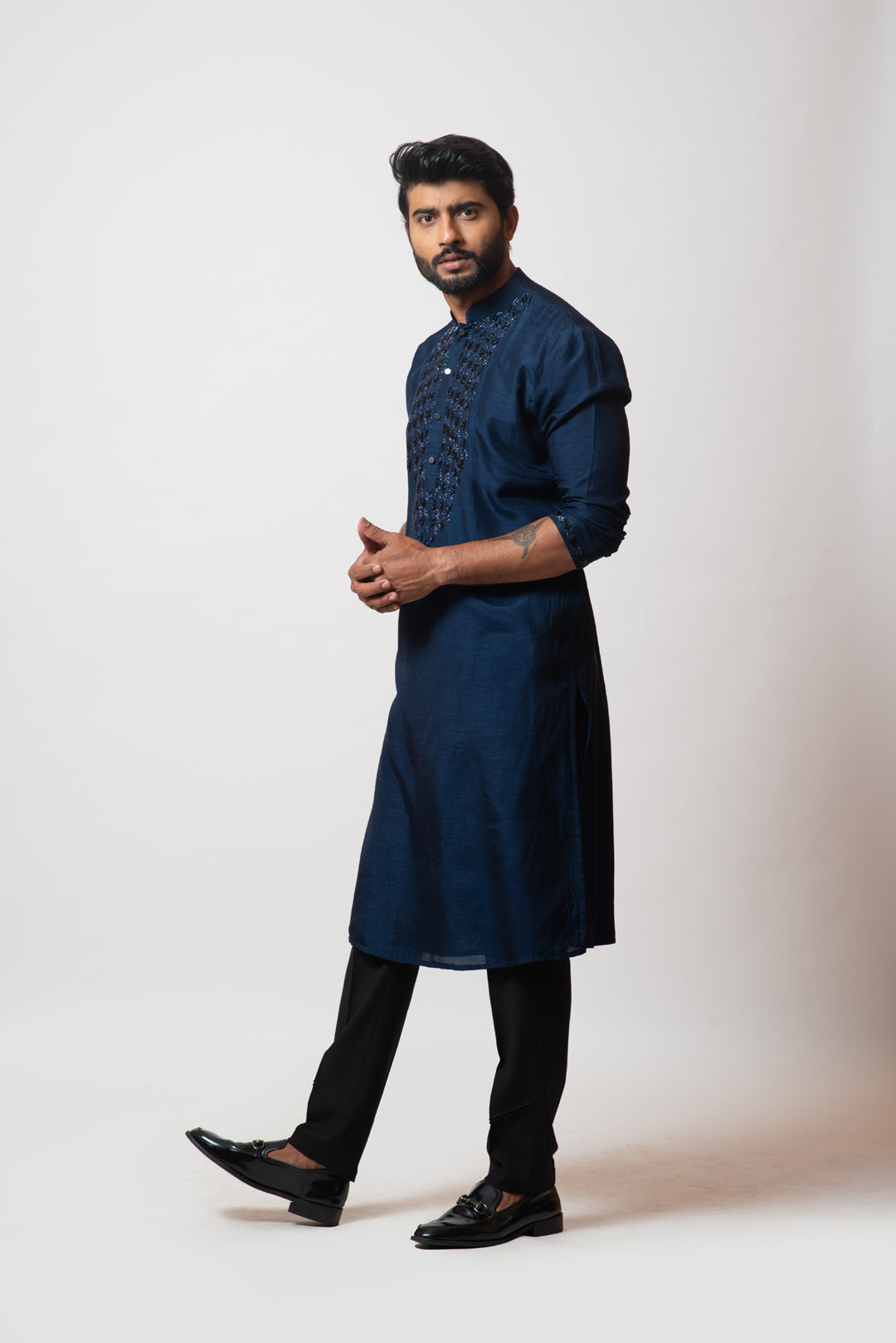 Navy blue kurta set