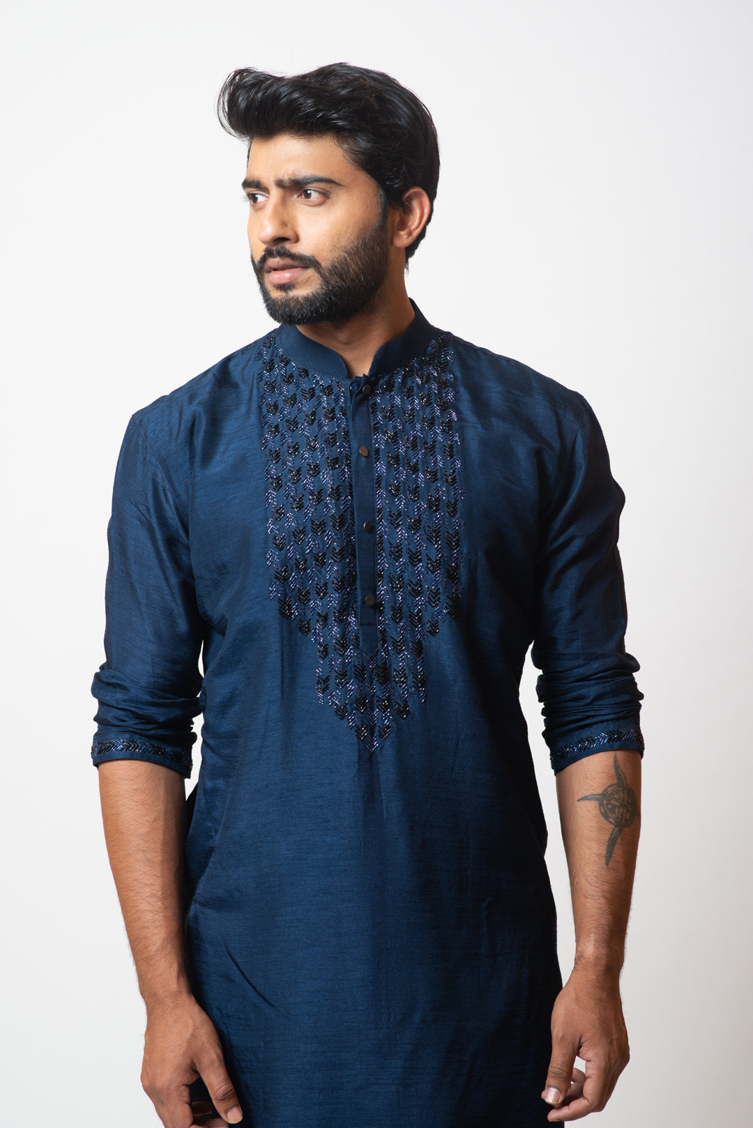 Navy blue kurta set