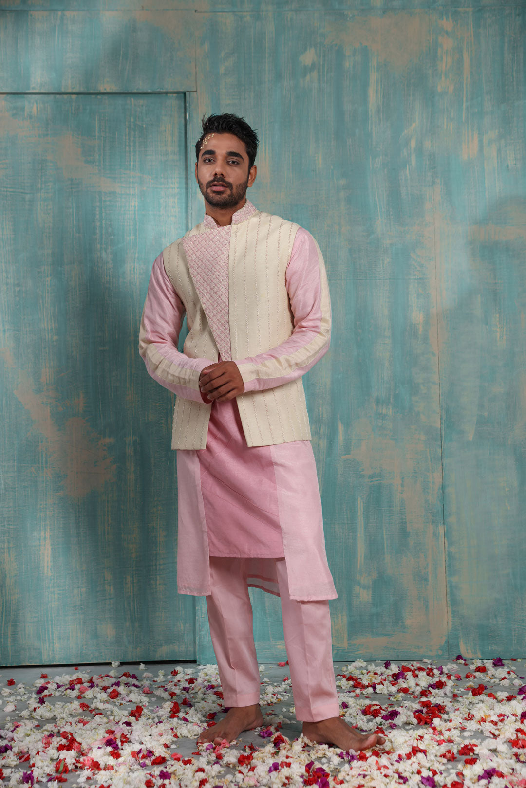 Advaith Nehru and Manik kurta set