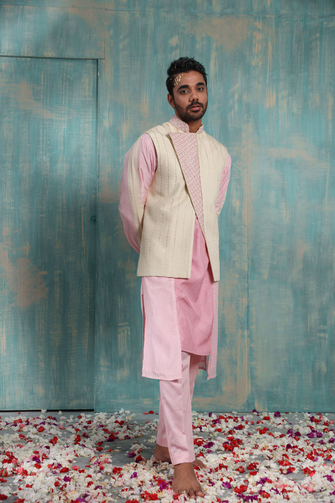 Advaith Nehru and Manik kurta set