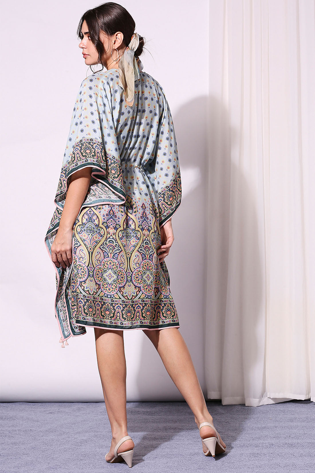 Image of Ethnic Printed Kaftaan Dress