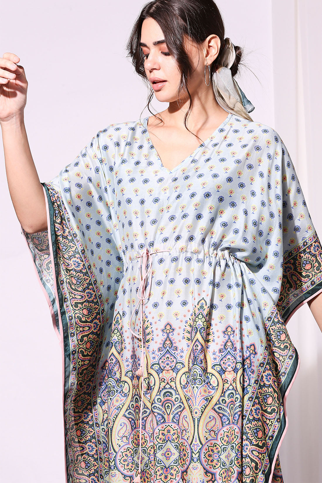 Image of Ethnic Printed Kaftaan Dress