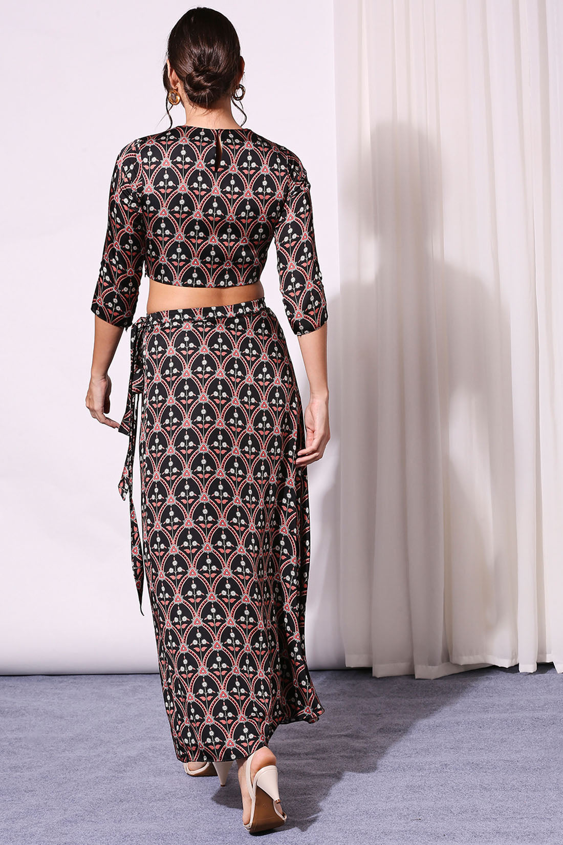 Image of Ethnic Printed Co-Ord Set And Jacket