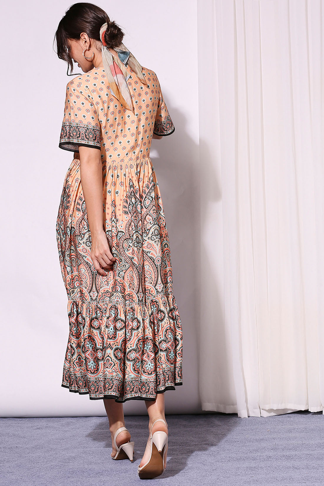 Image of Printed Ethical Kaftaan Dress