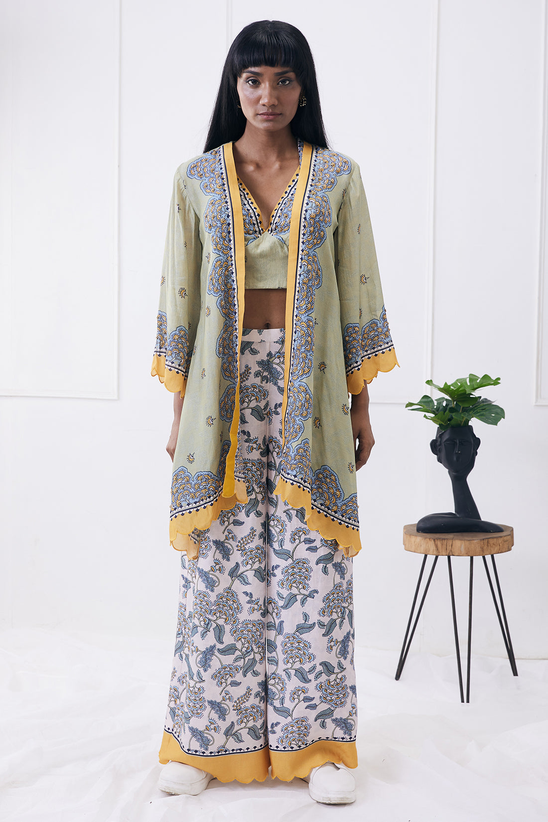 Image of Yasmin Printed co-ord set with jacket