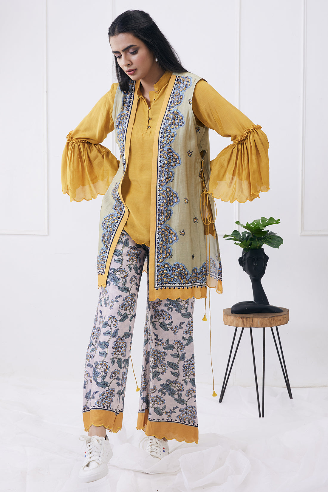 Image of Yasmin Printed co-ord set with jacket