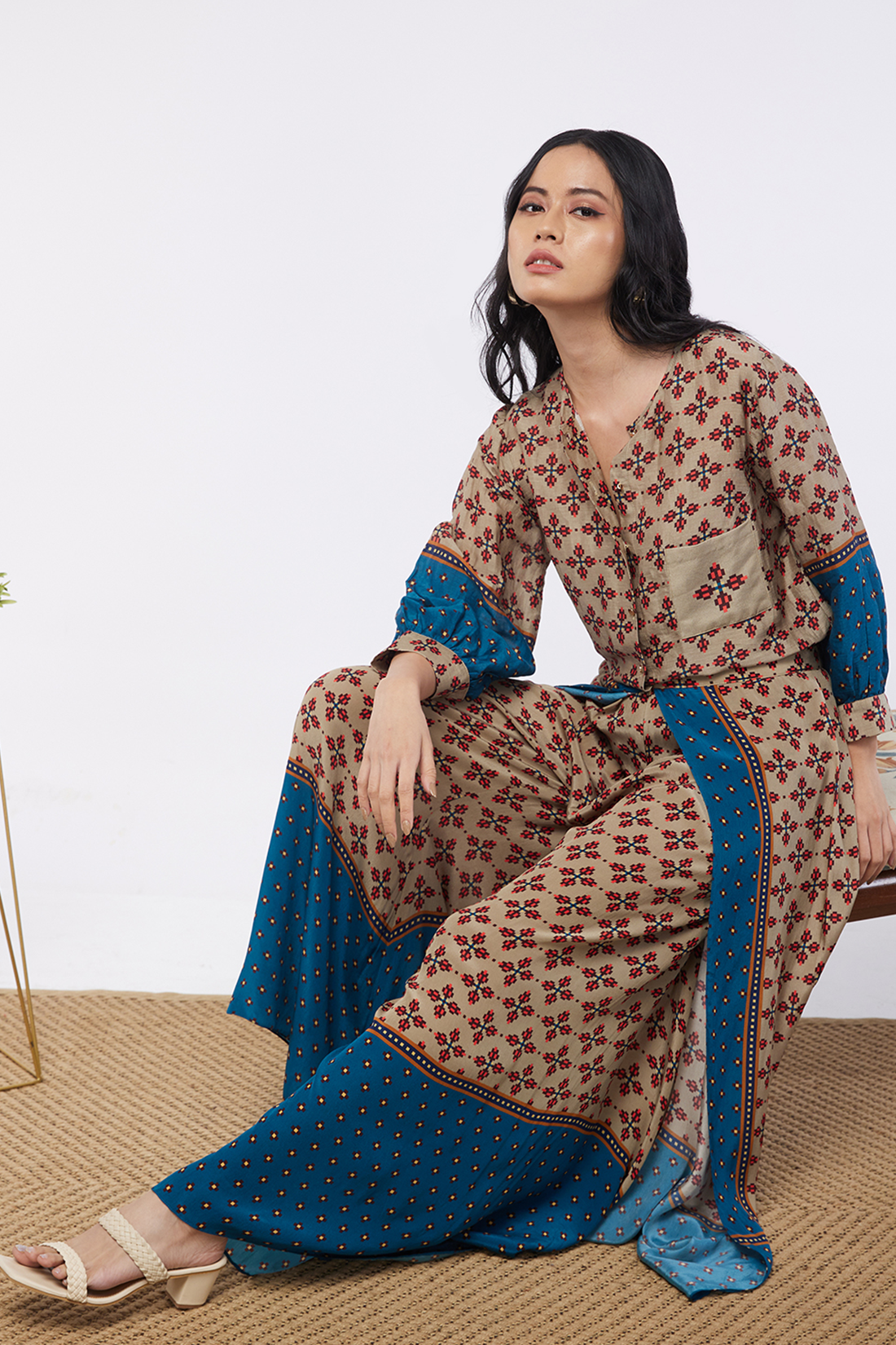 Image of Elements printed co-ord set