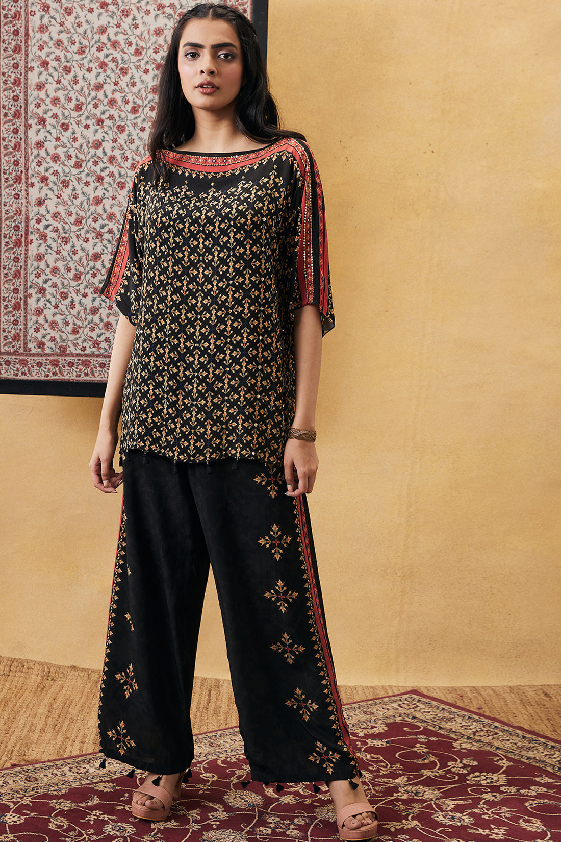 Image of Zahra embroidered co-ord set