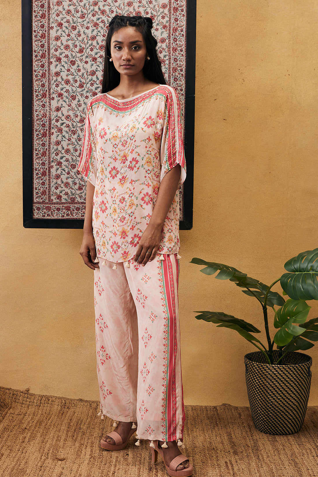 Image of Zahra embroidered co-ord set