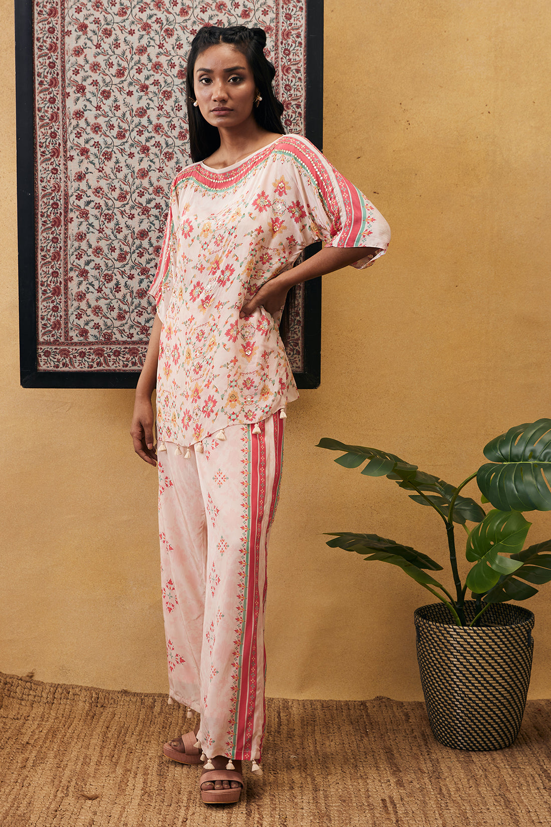 Image of Zahra embroidered co-ord set