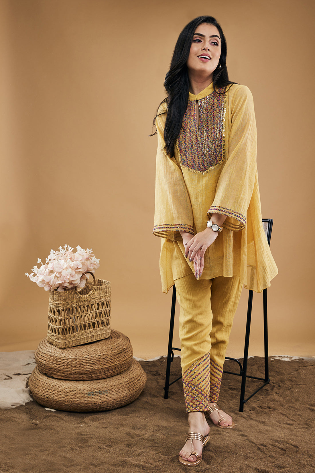 Image of Azra Embellished Kurta Set