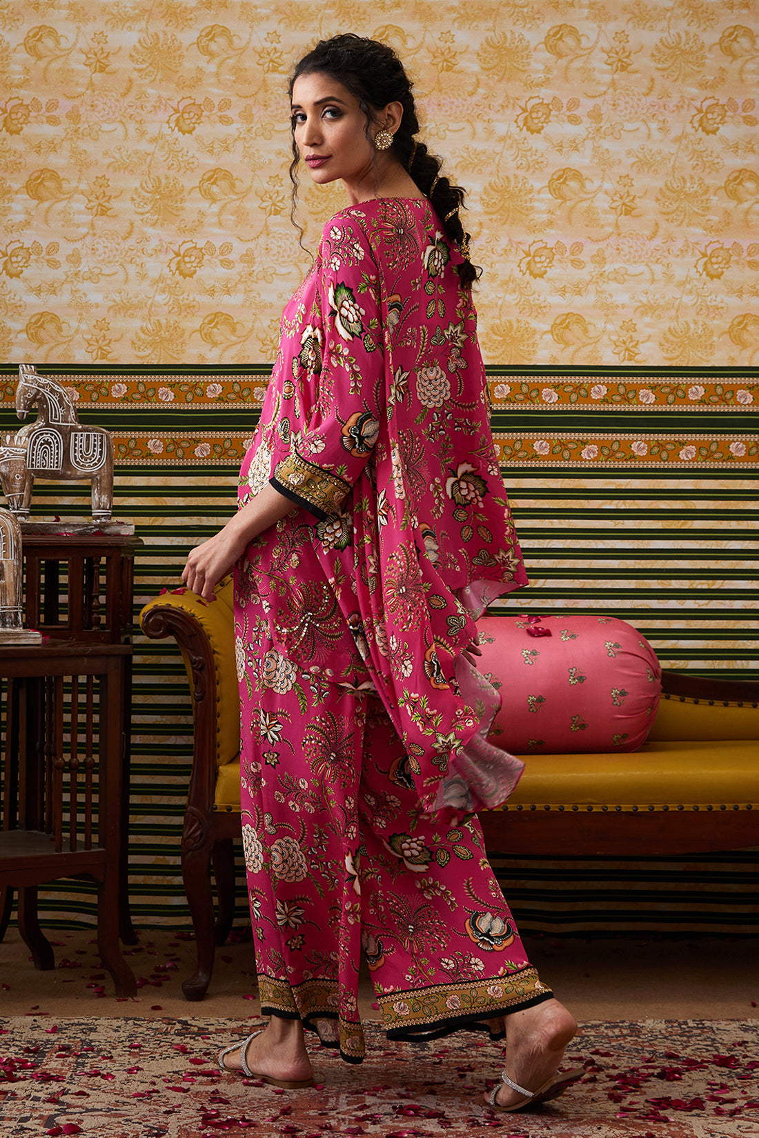 Image of Mehr Embroidered Asymmetric Co-Ord Set