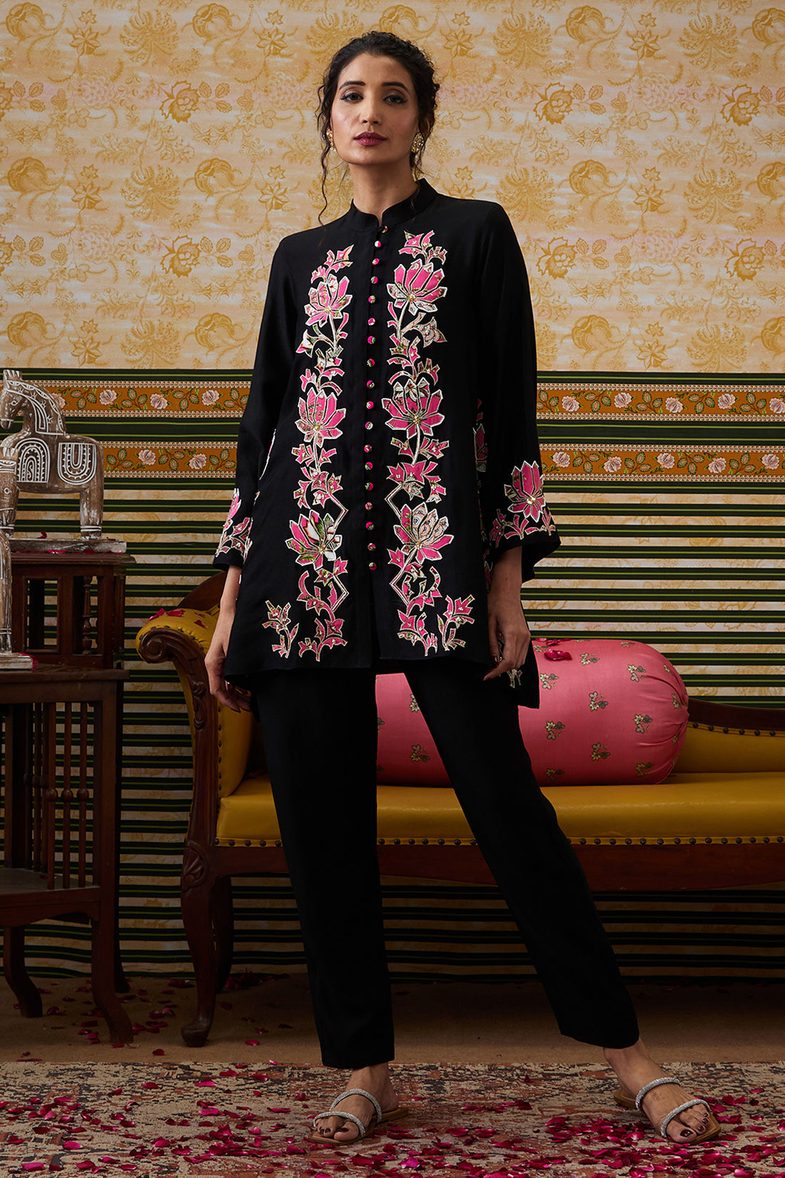 Image of Mehr  Applique Co-ord Set