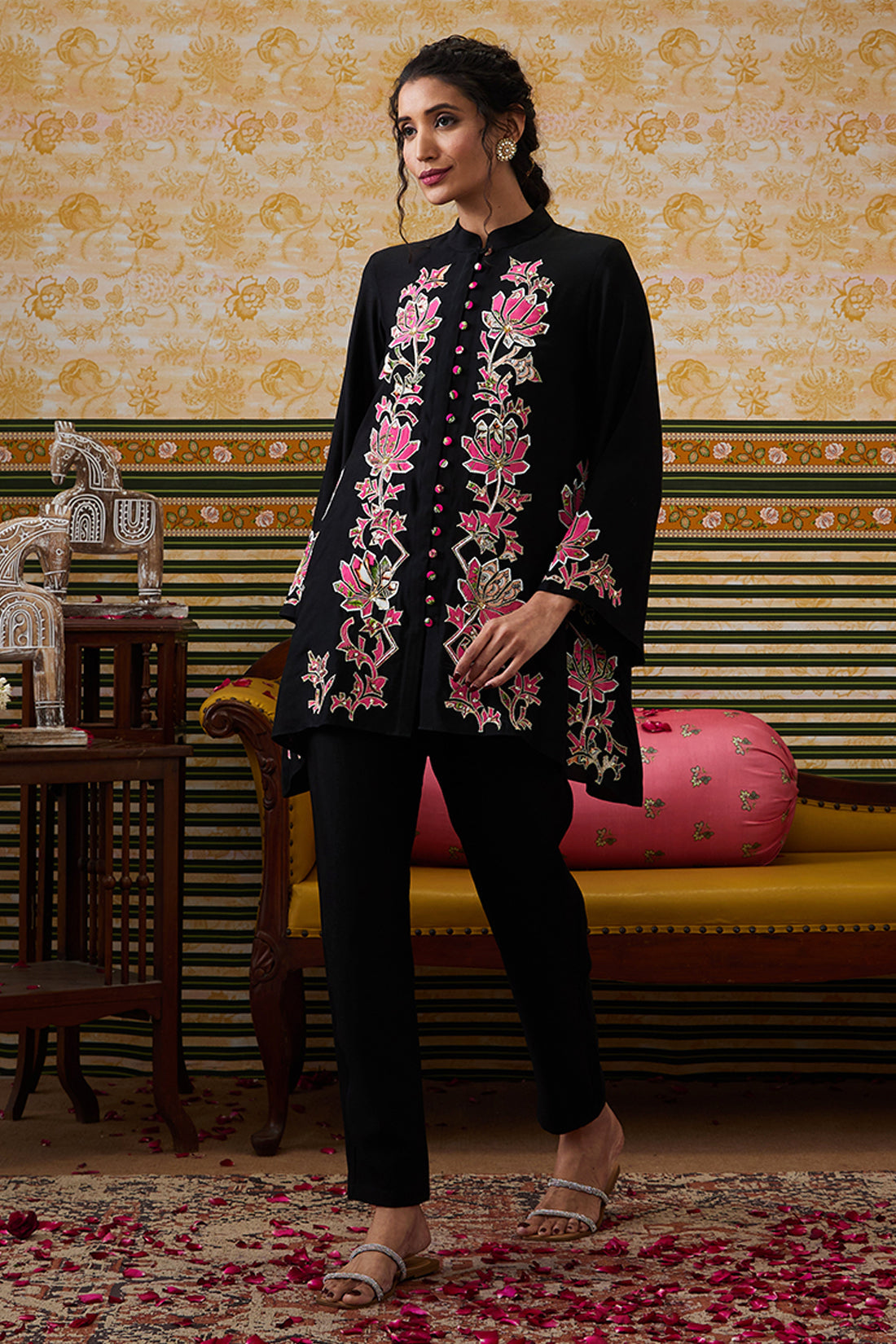 Image of Mehr  Applique Co-ord Set