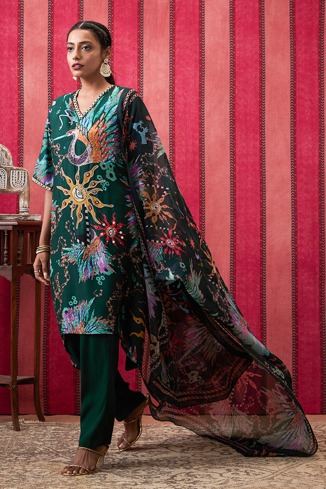 Image of Aisha Embroidered Kurta Set