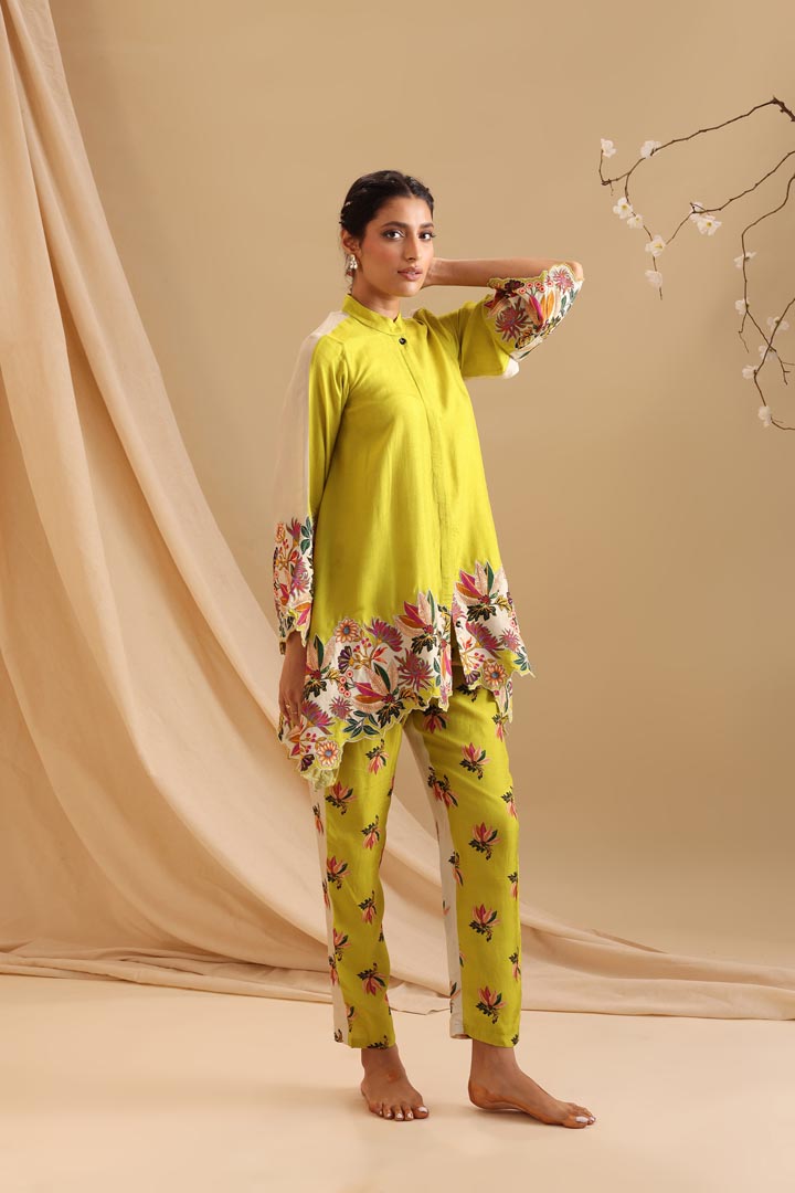 Image of Aarani embroidered co-ord set