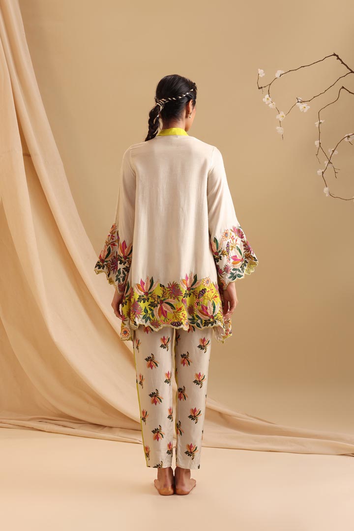 Image of Aarani embroidered co-ord set