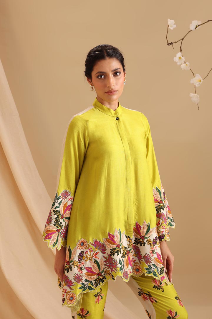 Image of Aarani embroidered co-ord set