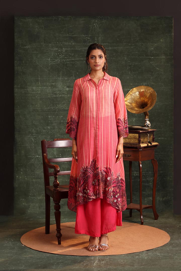 Image of Kaira Embellished Shirt Kurta set