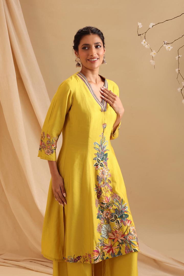 Image of Aarani embellished dhoti set