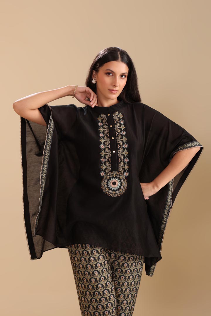 Image of Eraya embellished kaftan set