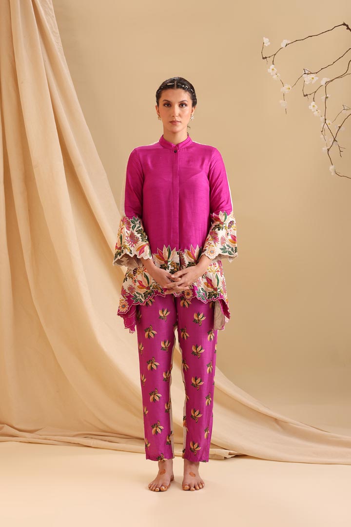 Image of Aarani embroidered co-ord set