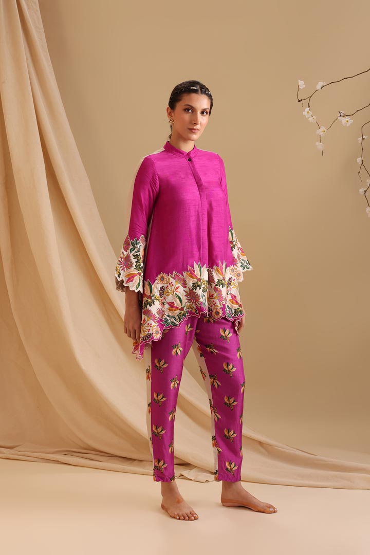 Image of Aarani embroidered co-ord set