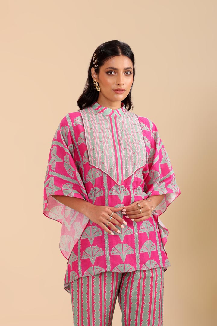 Image of Naqsh Embellished short kaftan set