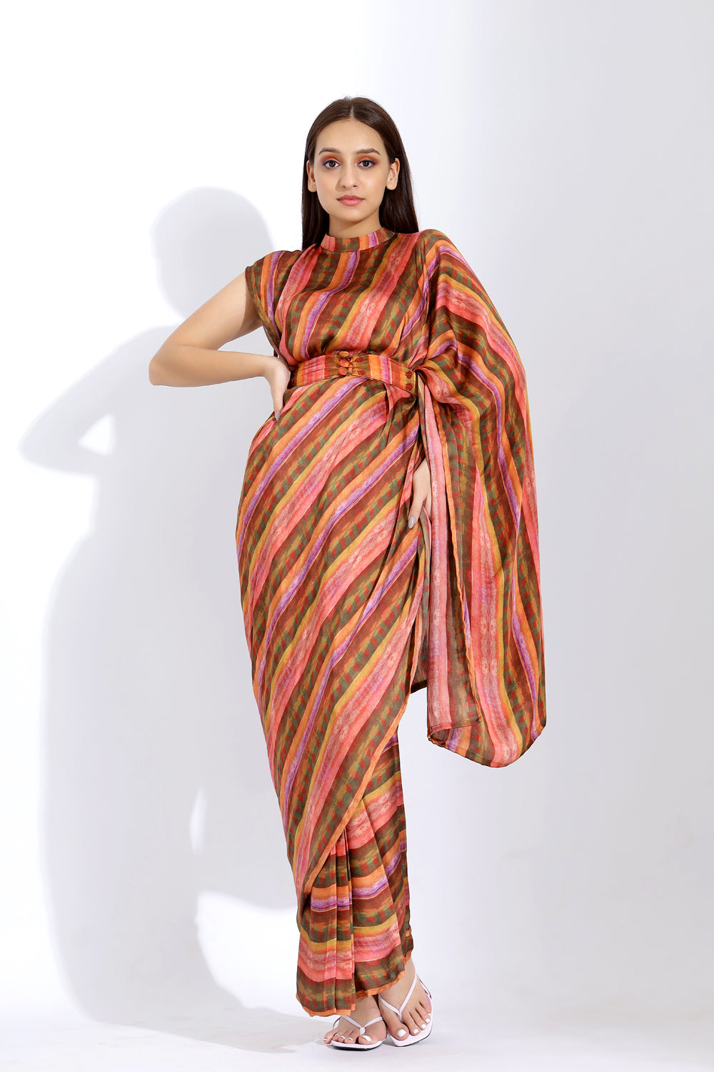 Pre-Stitched Collar Pallu Saree