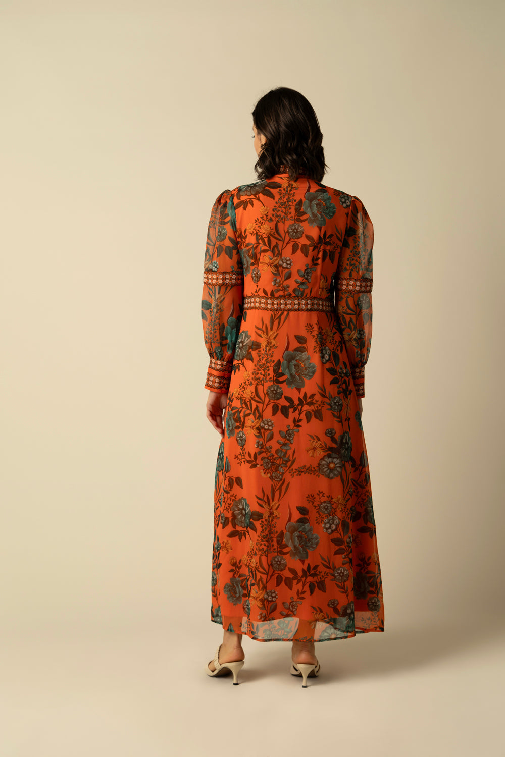 Aspen Orange Dress - Auraya Fashion 