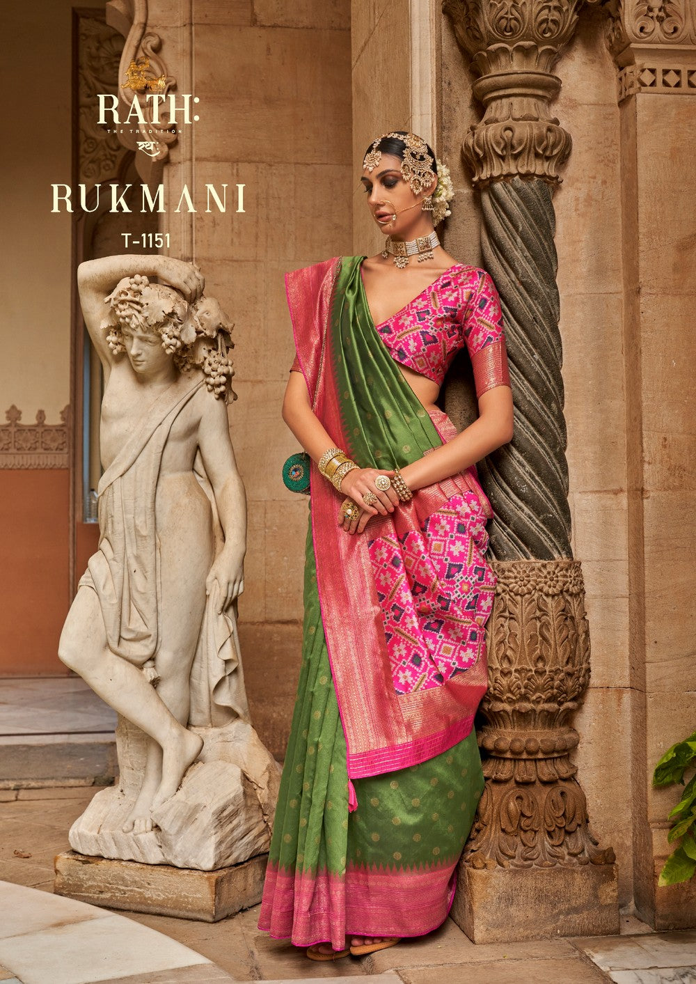 Multicoloured Soft silk Print Work Rukmani Banarasi Saree