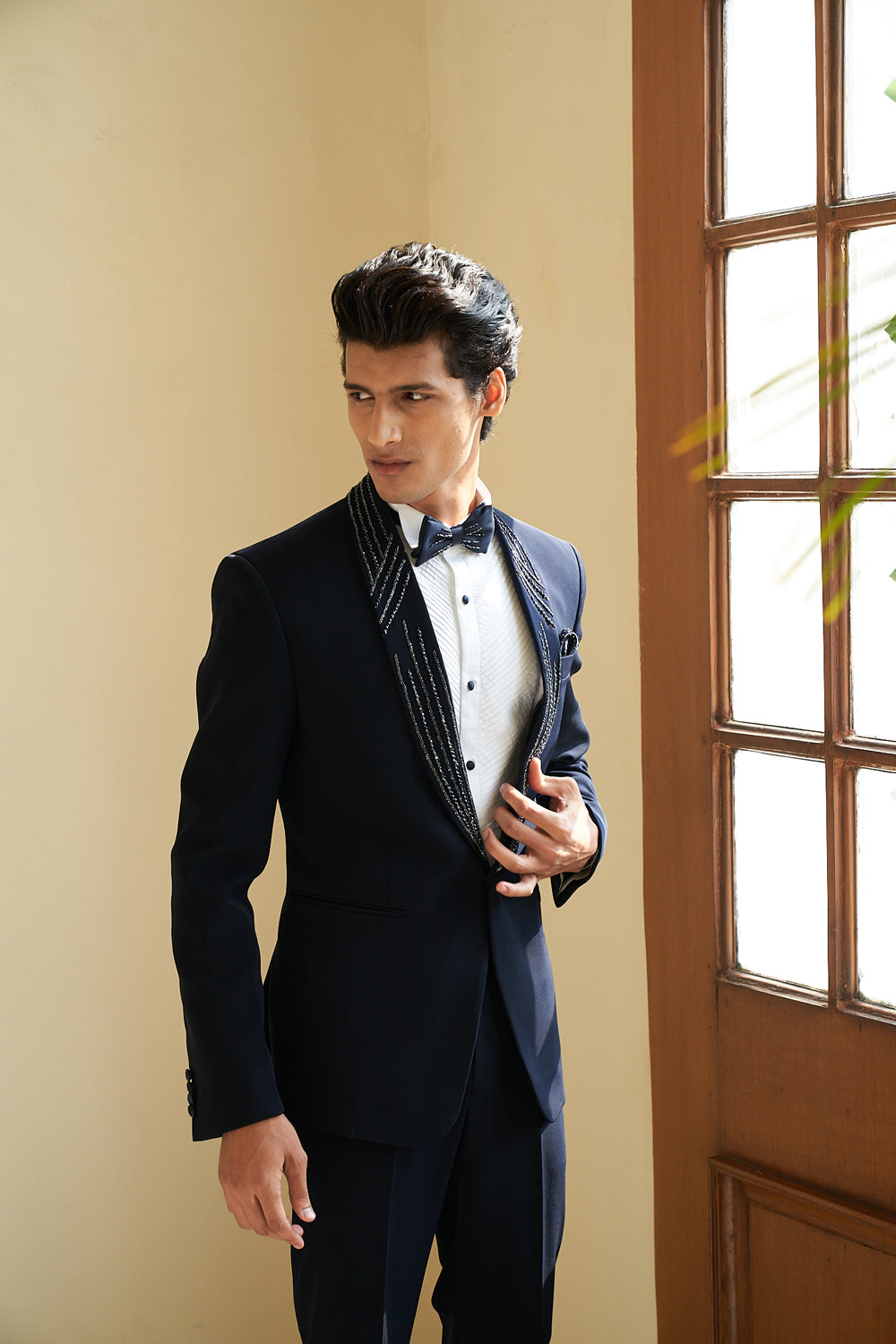 Cord Blue Tuxedo - Auraya Fashion -  - #tag1# - #tag2# - #tag3# - #tag3#