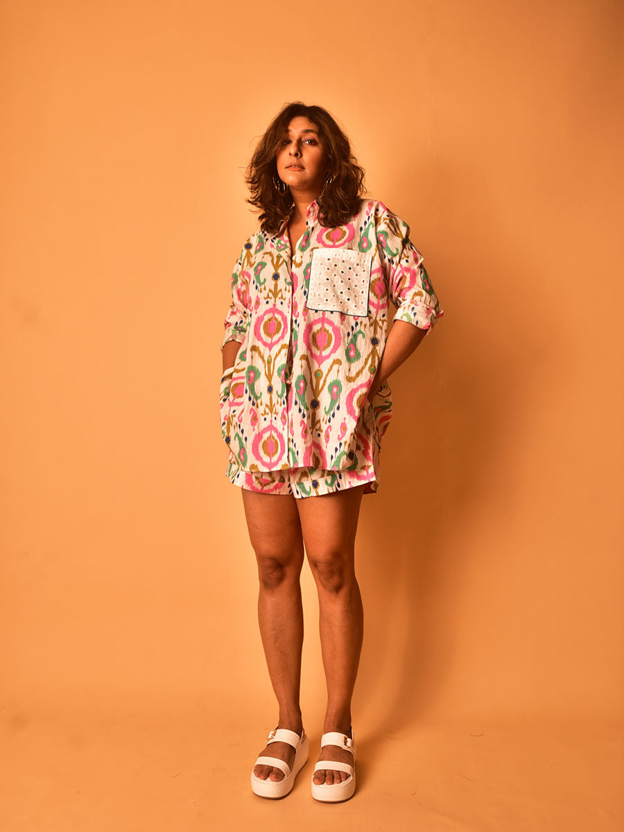 Image of Simone Co-Ord Shirt- short Set