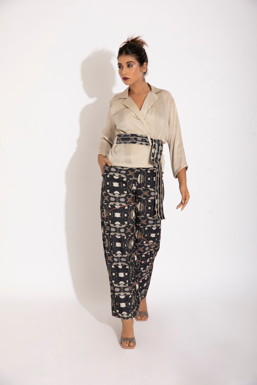 Kimono Shirt And Pants - Auraya Fashion - Studio Surbhi - #tag1# - #tag2# - #tag3# - #tag3#