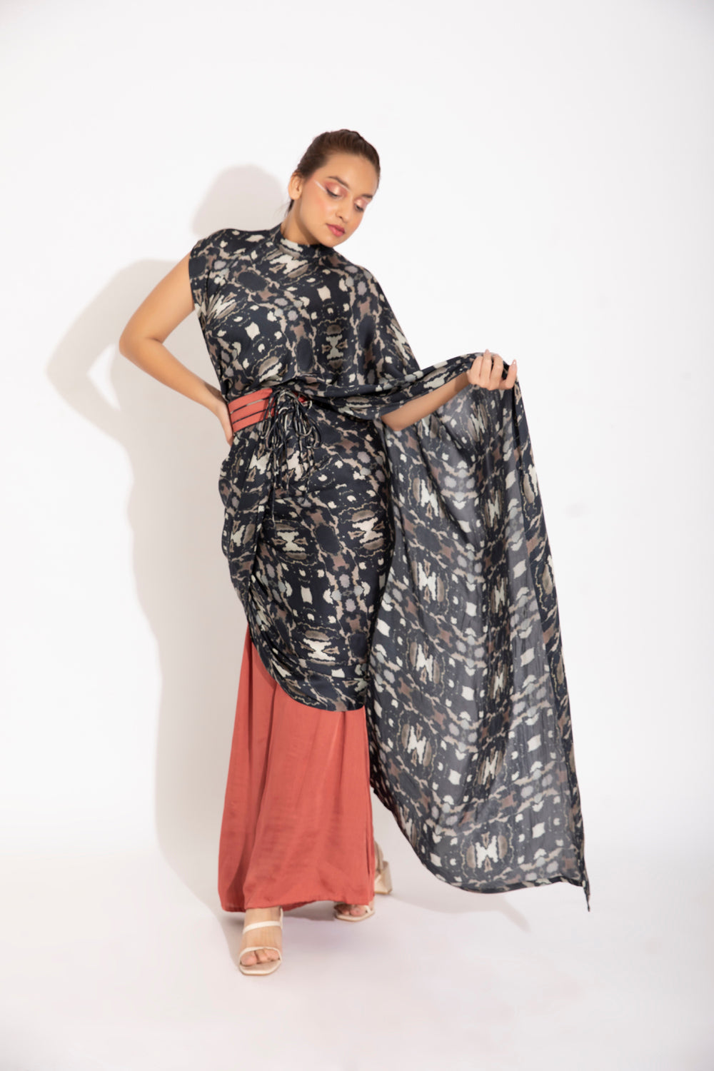 Pant Sari With A Pallu - Auraya Fashion - Studio Surbhi - #tag1# - #tag2# - #tag3# - #tag3#