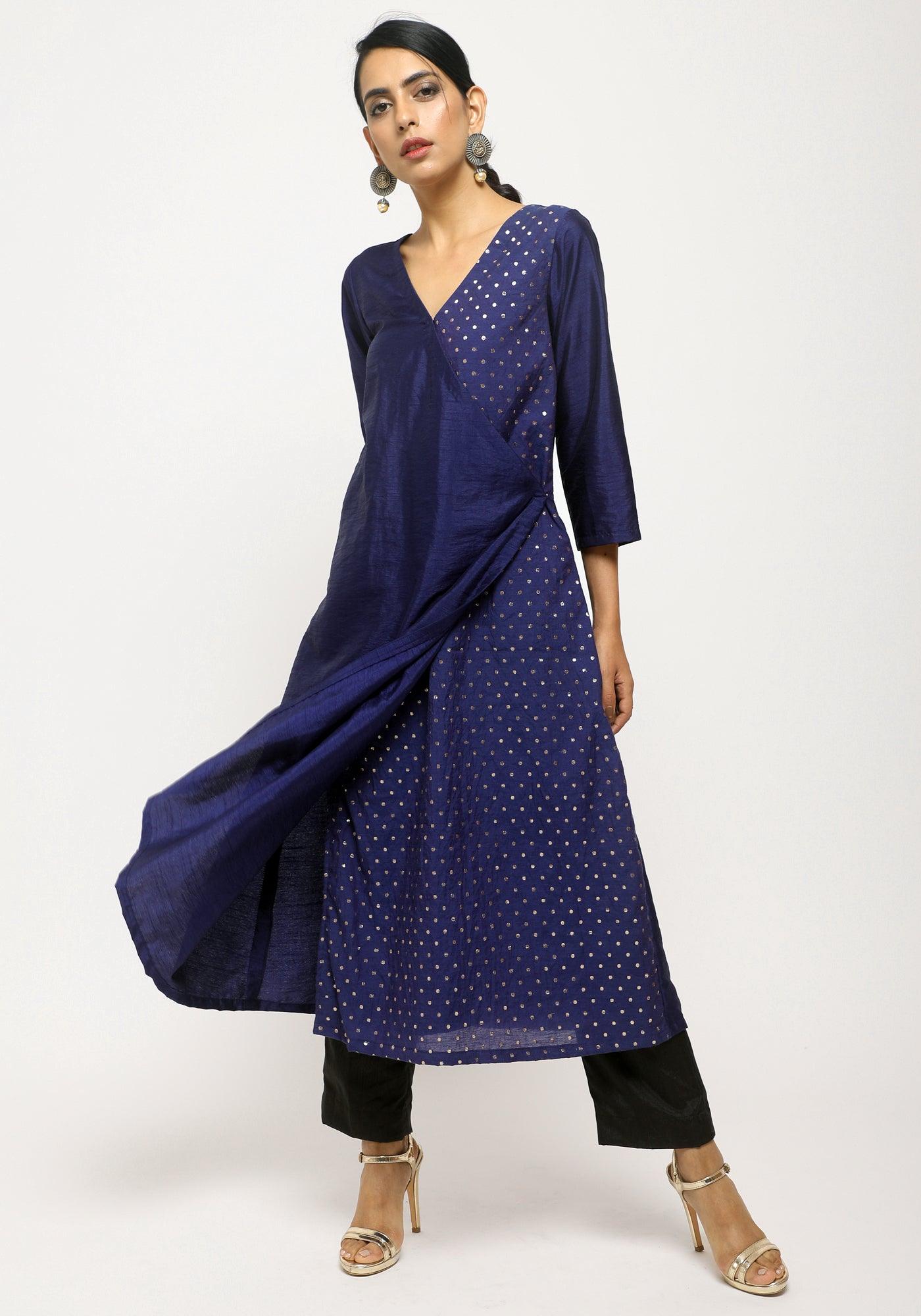 Blue Foil Angrakha Set - trueBrowns