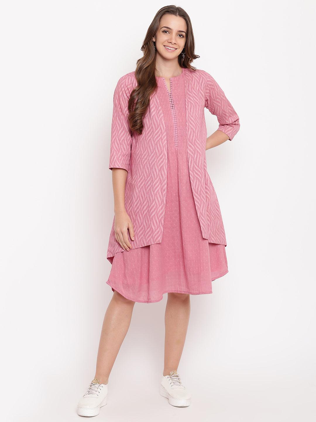 Pink Dobby Reversible Jacket - trueBrowns