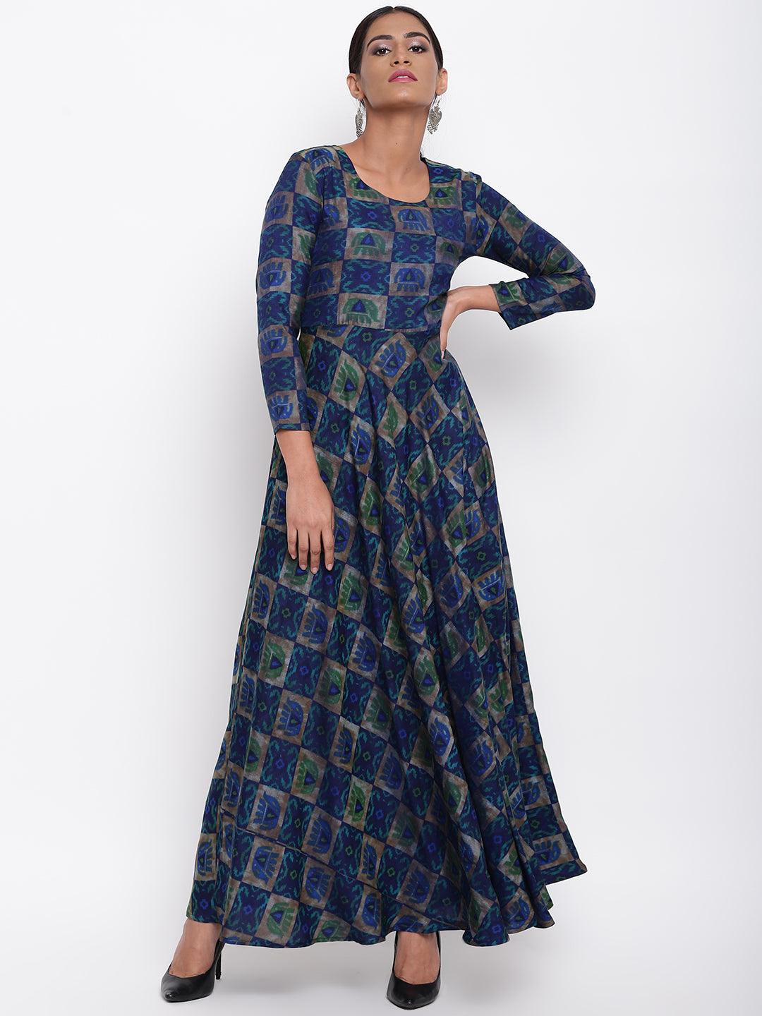 Blue Elephant Dress - trueBrowns