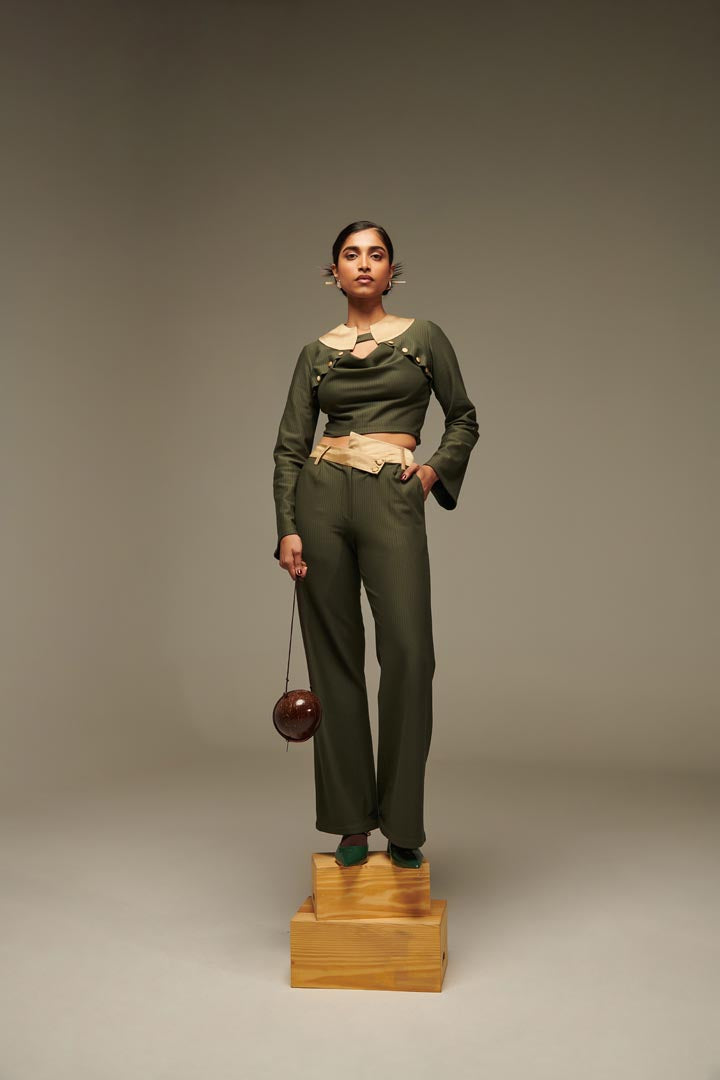 Image of Bratislava 
Asymmetric
Waistband Pants