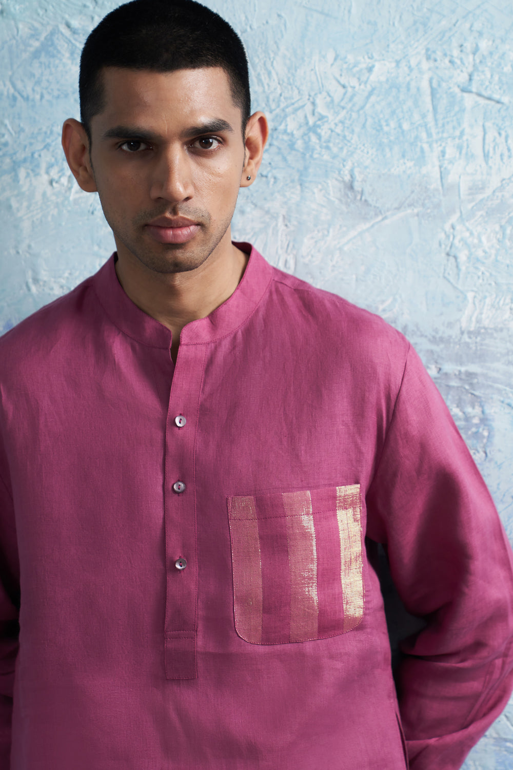 Aura Grape Pink Straight Kurta Set