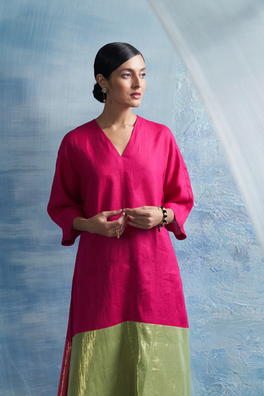 Aura Asymmetric Kurta Set